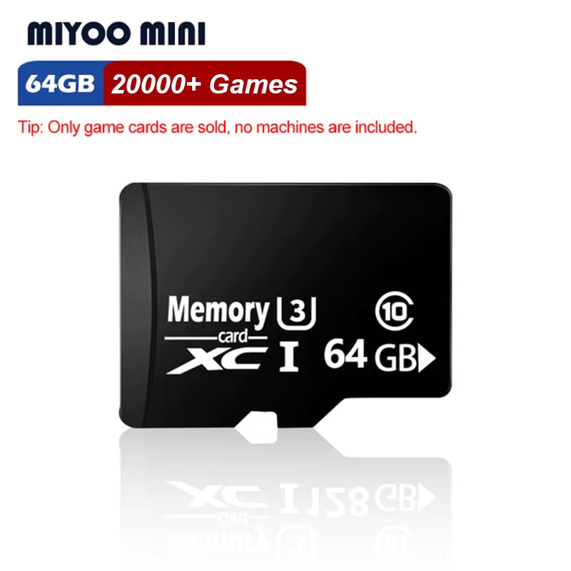 Memory Card TF Card SD Card for MIYOO MINI plus Handheld Game Console Player 128GB 30000Games for Game Stick 32GB 64GB 128GB