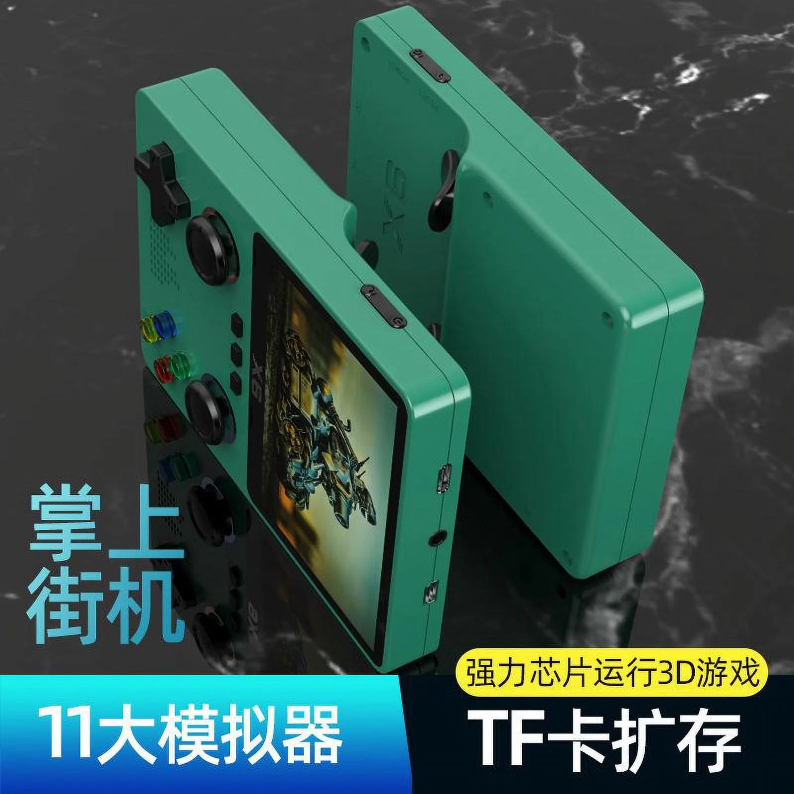 New  Handheld Game Console with Dual Joystick PSP Large Screen Game Console GBA Arcade Simulator, 10000 High-Definition Games