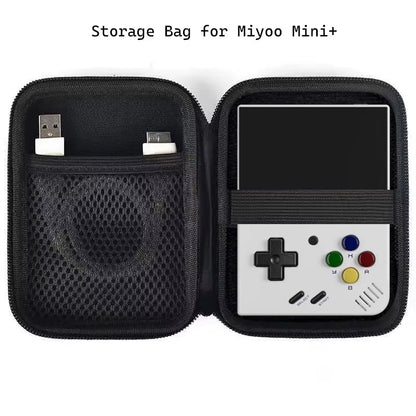 Miyoo Mini plus Bag 3.5Inch Retro Handheld Video Game Console Black Case Waterproof for Miyoo Mini+ Portable Mini Bags